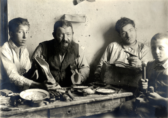 This loan applicant from Storozynetz (Bukovina) sought support to apprentice his three sons, one of whom suffered from shell shock. Ukraine, c. 1920-1921, <em>NY_04630</em>.
