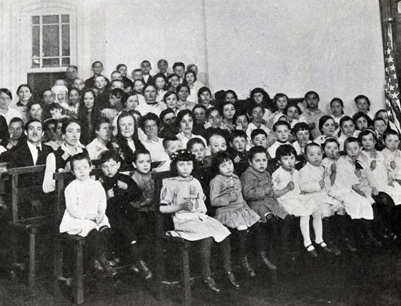 The Russian Revolution and subsequent civil wars sent thousands of Jews fleeing through Vladivostok to Manchuria, China, and Japan. Yokohama became an important resting point for these refugees. Working with HIAS, JDC funded housing and other refugee needs there until more permanent settlement became possible. Japan, 1918, <em>NY_04925</em>.
