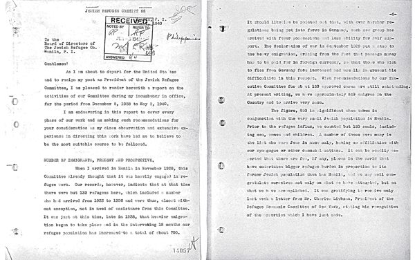 JDC Materials Featured in New Documentary on Jewish Refugees in Manila during WWII